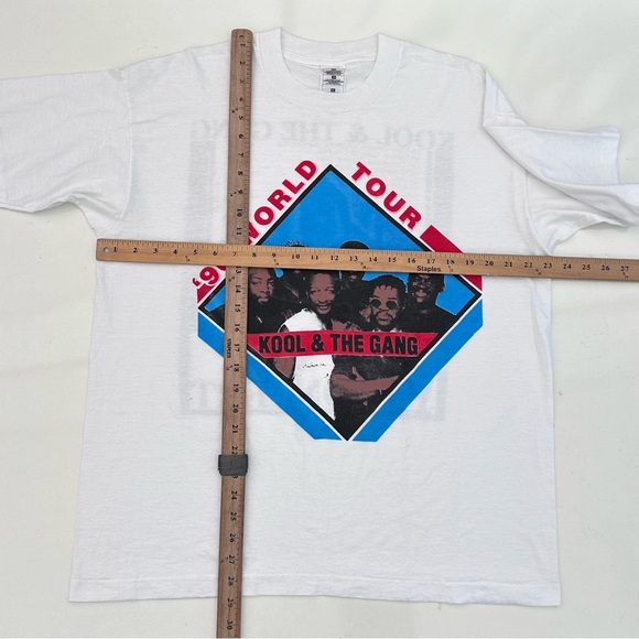 Vintage 1996 Kool & The Gang World Tour T Shirt Live In Concert Size Men’s XL - Picture 3 of 6